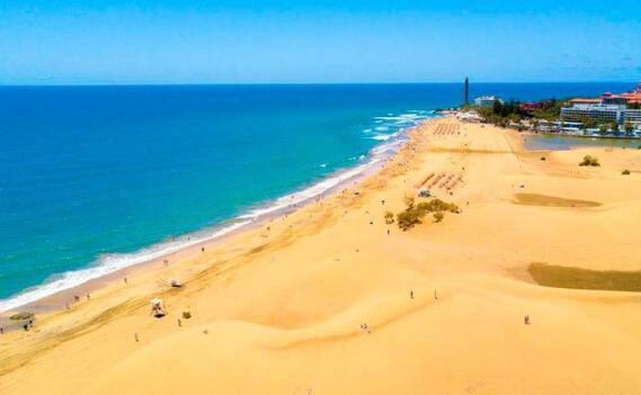 Imagen de la zona turística de Maspalomas. 