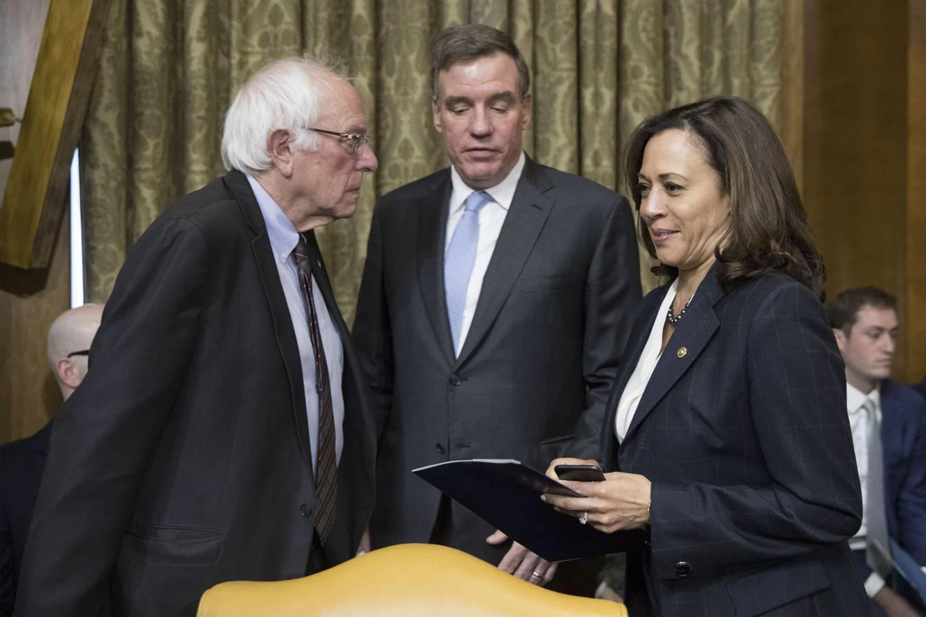 El senador Bernie Sanders, del ala izquierda del Partido Demócrata, compitió en las primarias de la formación frente a Kamala Harris