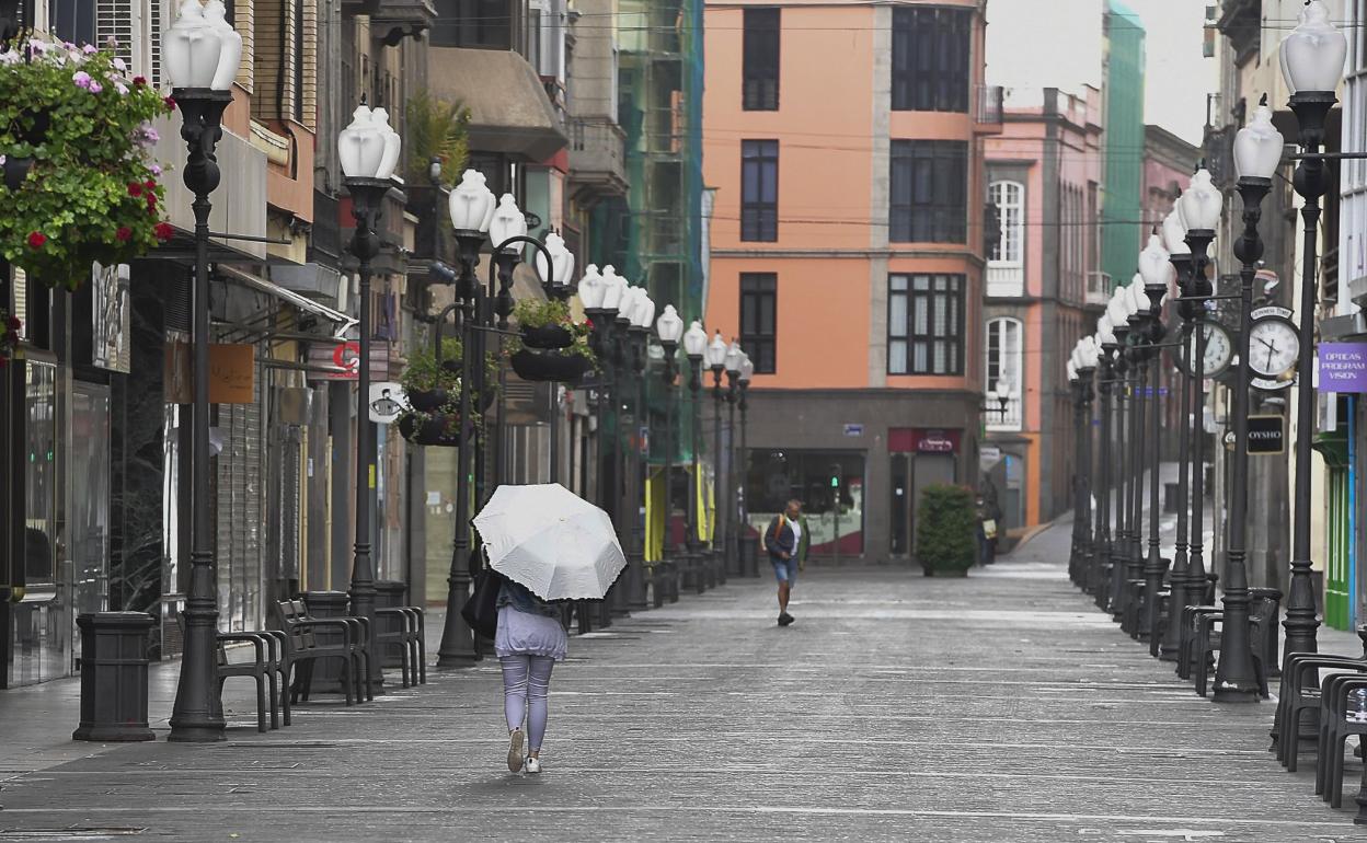 Imagen de Triana cerrada durante el estado de alarma. 