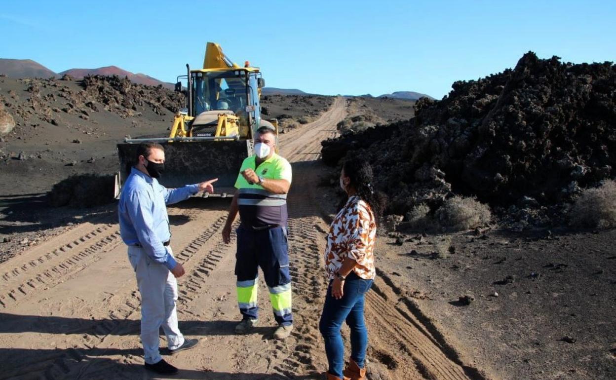 Trabajos en Yaiza. 