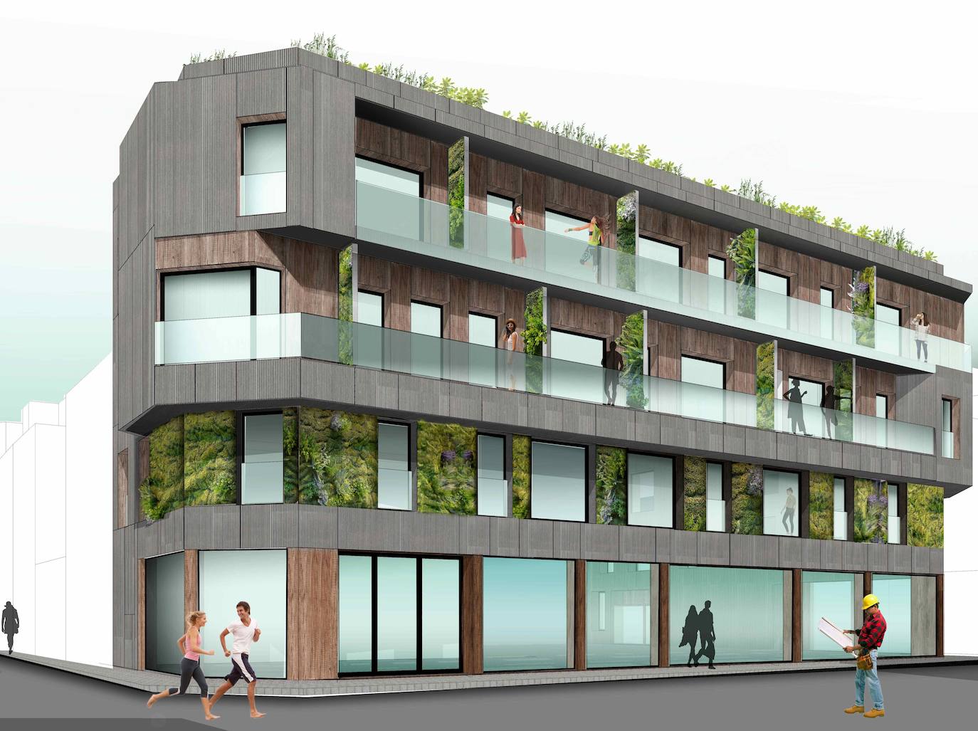 Garden House, un edifcio moderno con espectacular ajardinamiento.