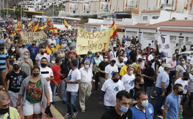 Imagen de la manifestación en Puerto Rico. 