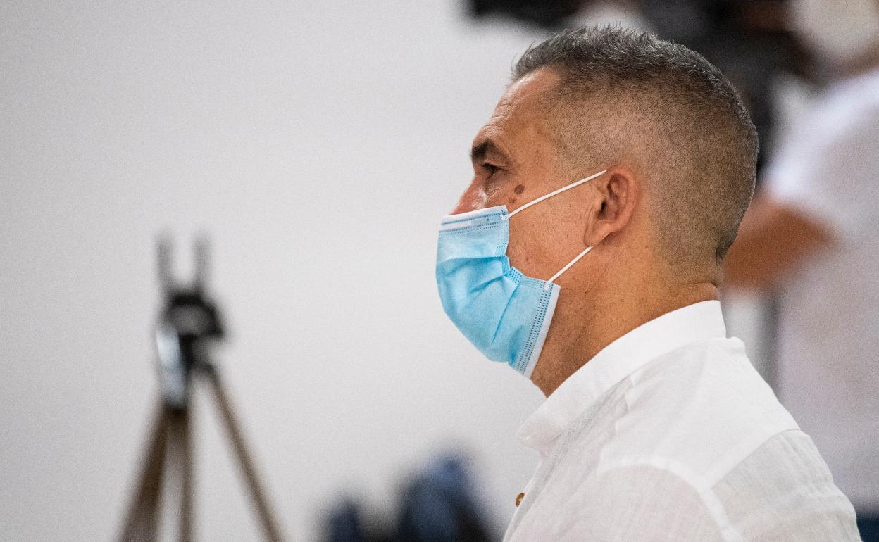 Kid Telde durante una sesión del juicio