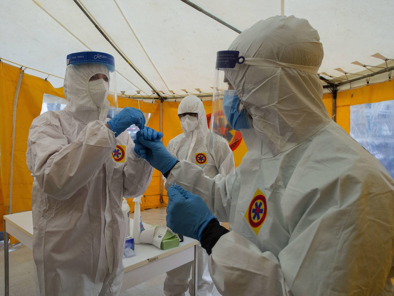 Imagen de pruebas covid. 