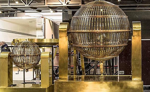 Los bombos de la Lotería de Navidad