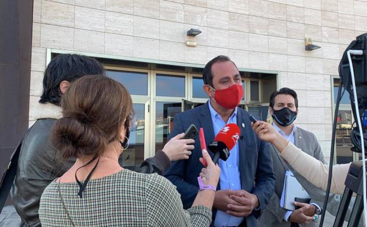 Blas Acosta, en el pleno de hoy. 