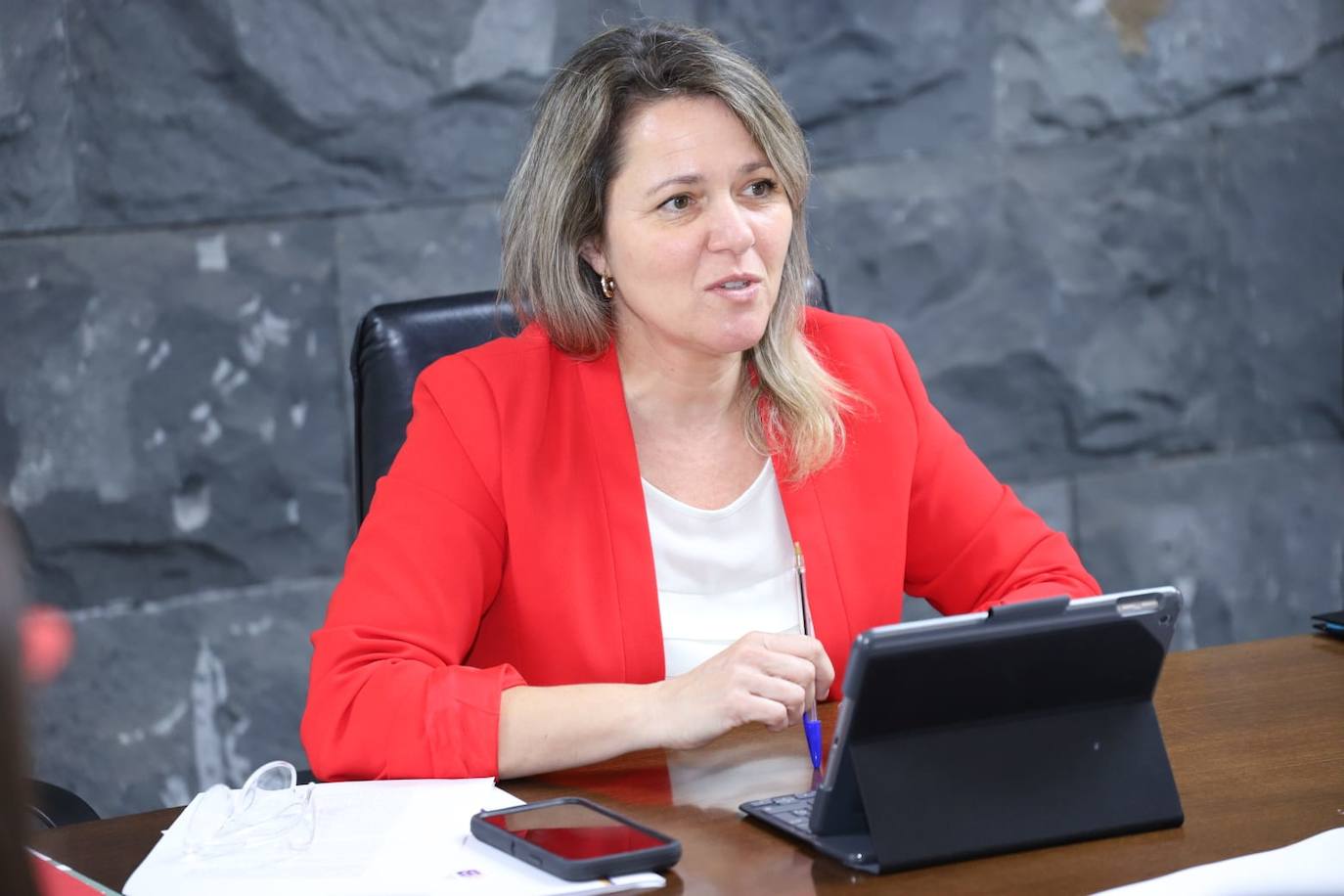 La Consejera de Agricultura, Ganadería y Pesca del Gobierno de Canarias 