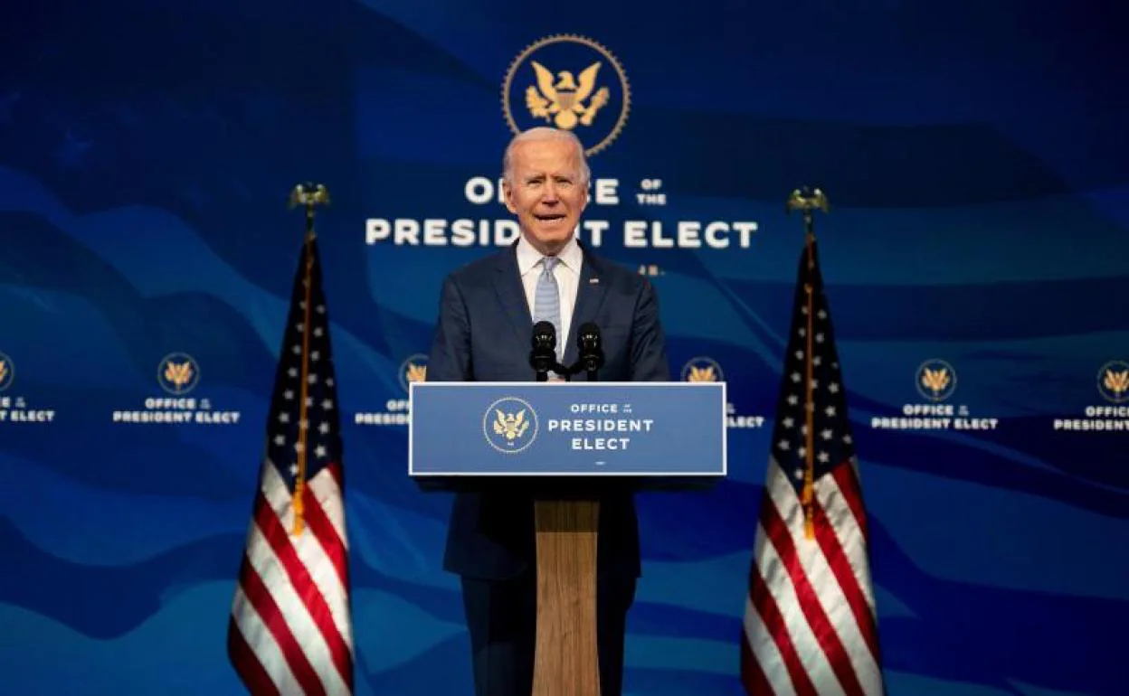 El presidente electo Joe Biden habla tras el asalto al Capitolio 