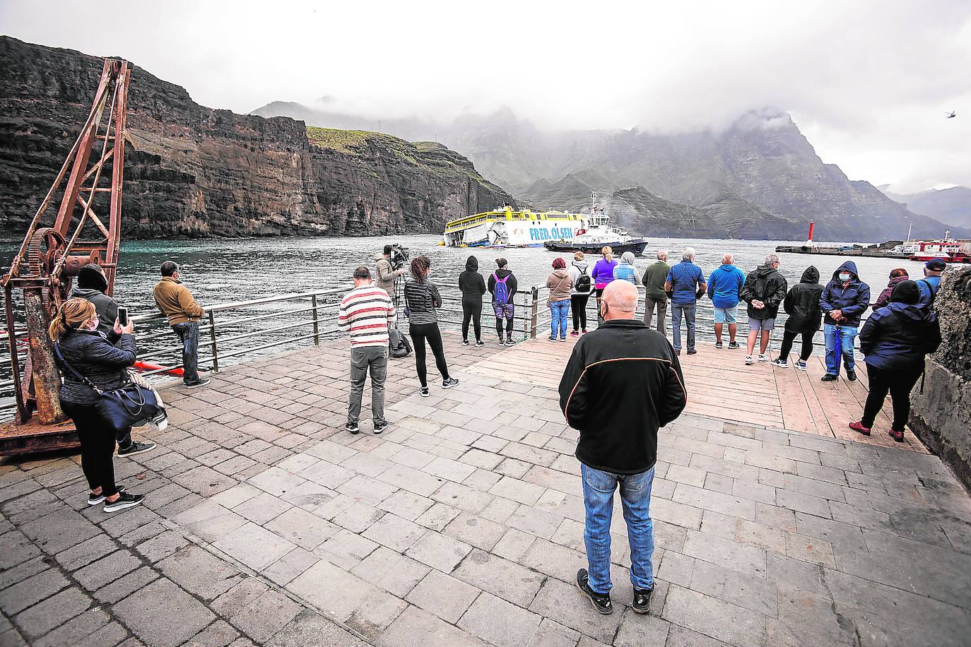 Los pescadores de Agaete reclaman un pasillo marítimo