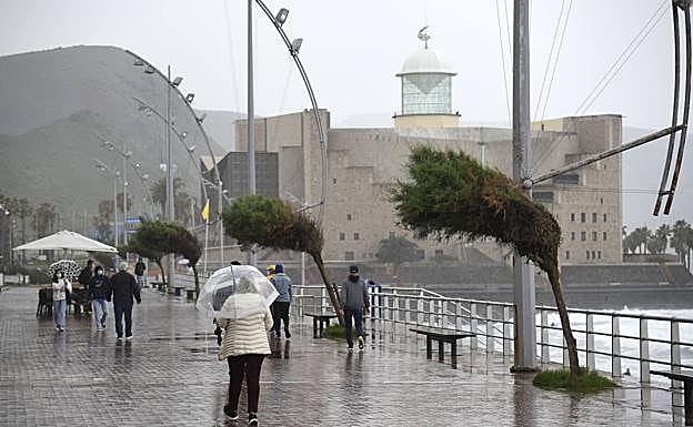 Lluvia esta tarde sobre Gran Canaria 