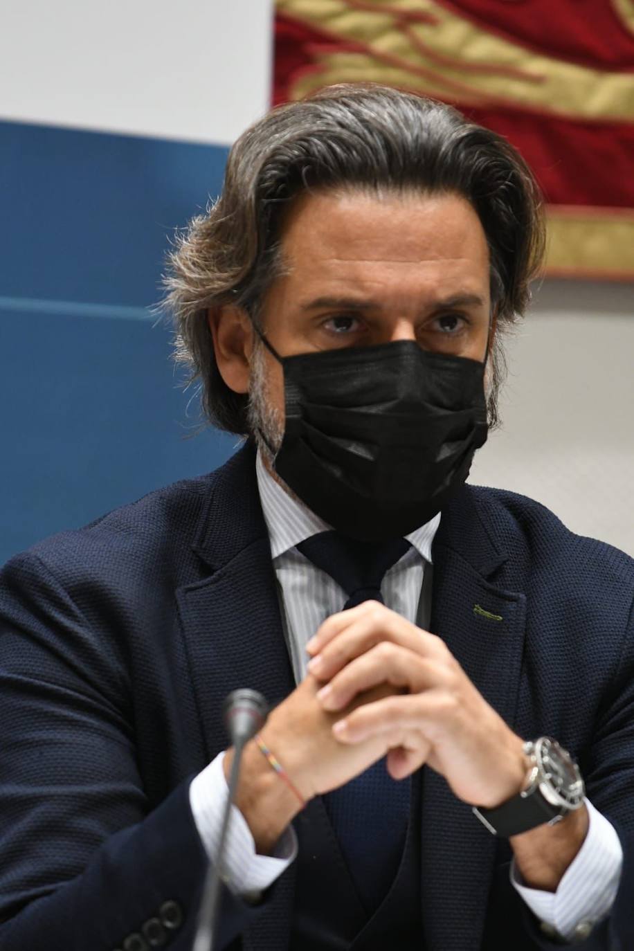 Gustavo Mátos, ayer durante la asamblea de hoy. 