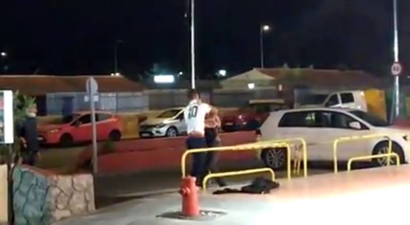 Imagen de otra nueva pelea en el sur. 