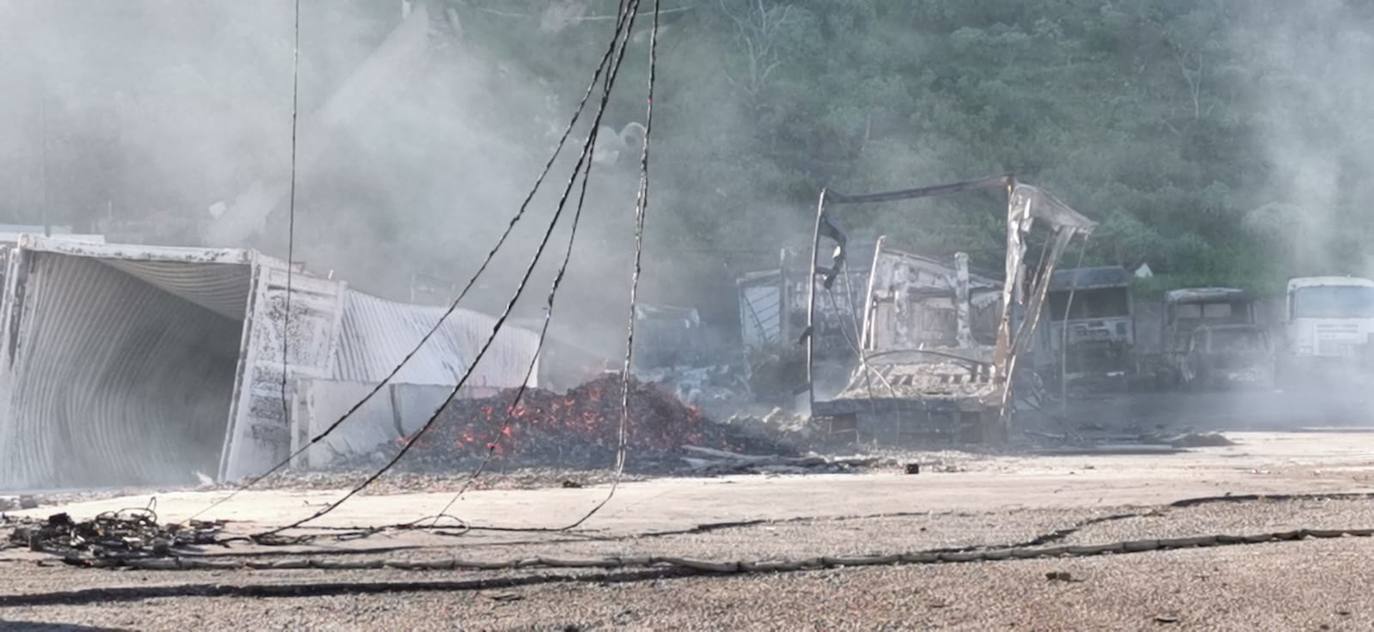 Fotos: Así quedó la zona afectada por el incendio en Maipez