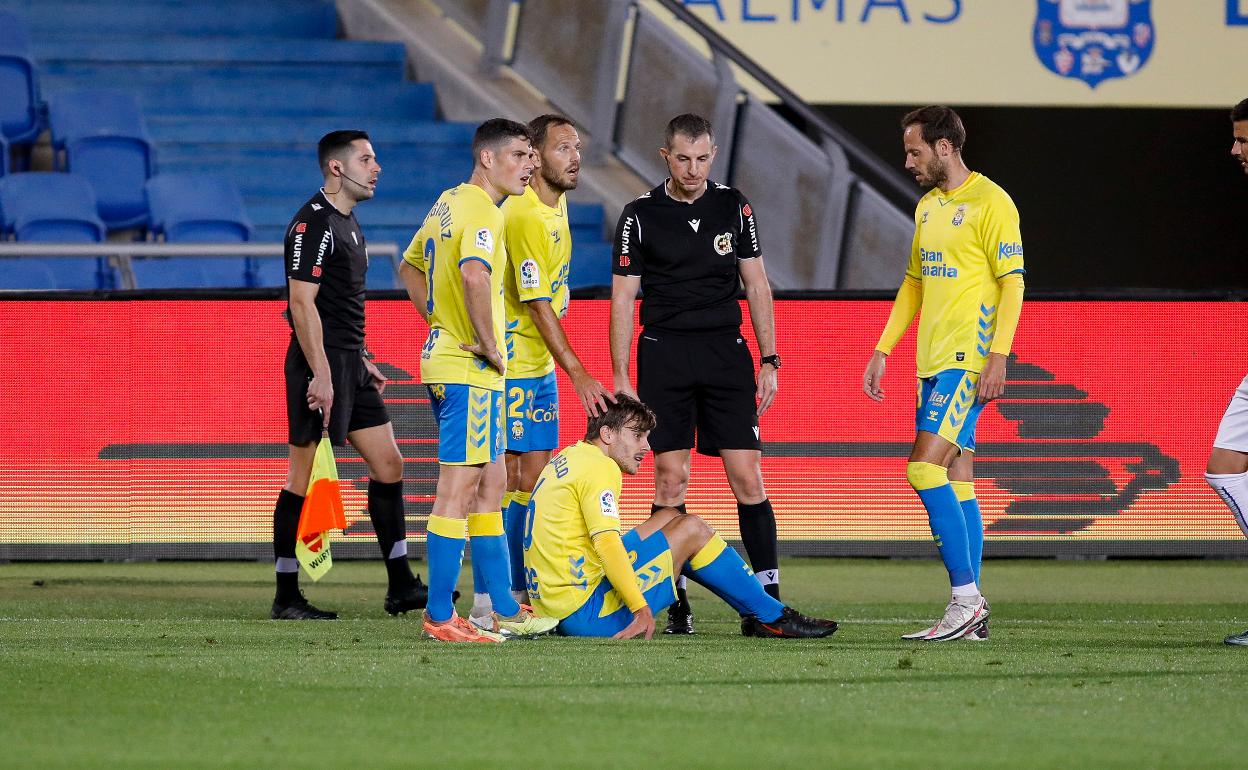 Eric Curbelo, antes de su sustitución. 