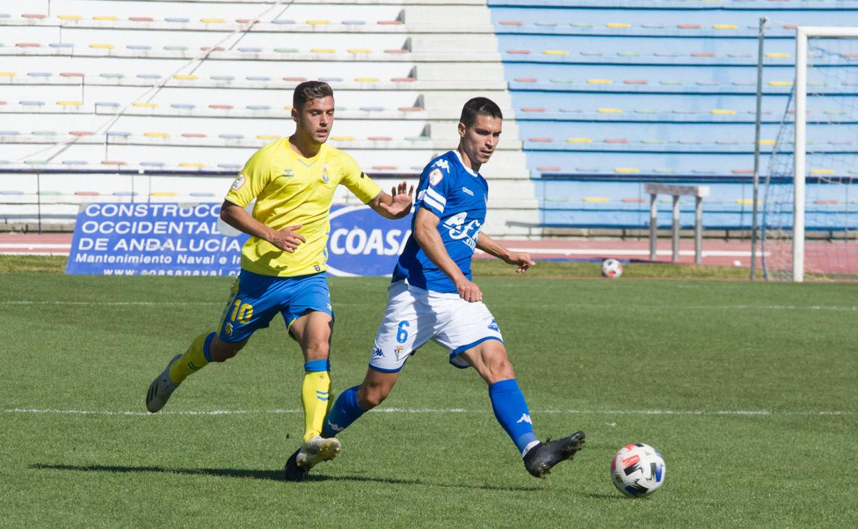 Imagen del partido disputado este domingo. 