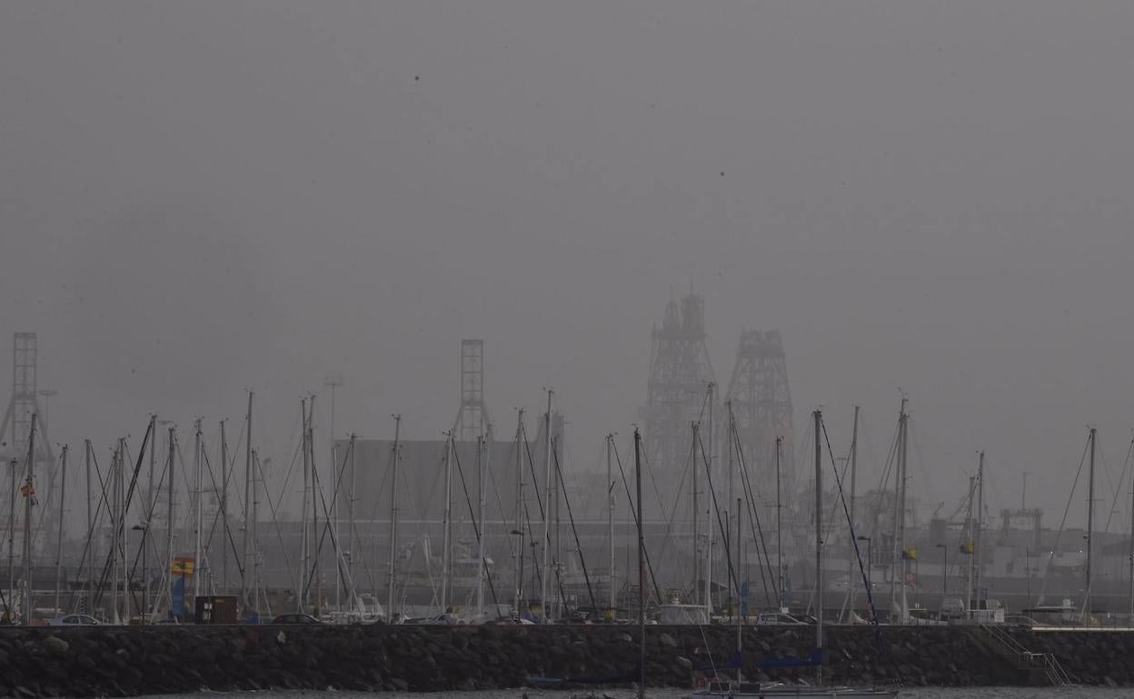 Así luce la capital grancanaria, este martes de carnaval. 