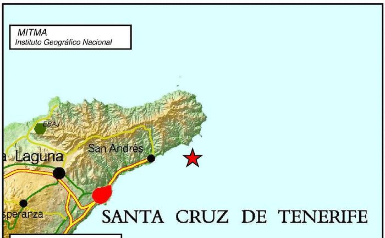 Imagen del lugar del temblor