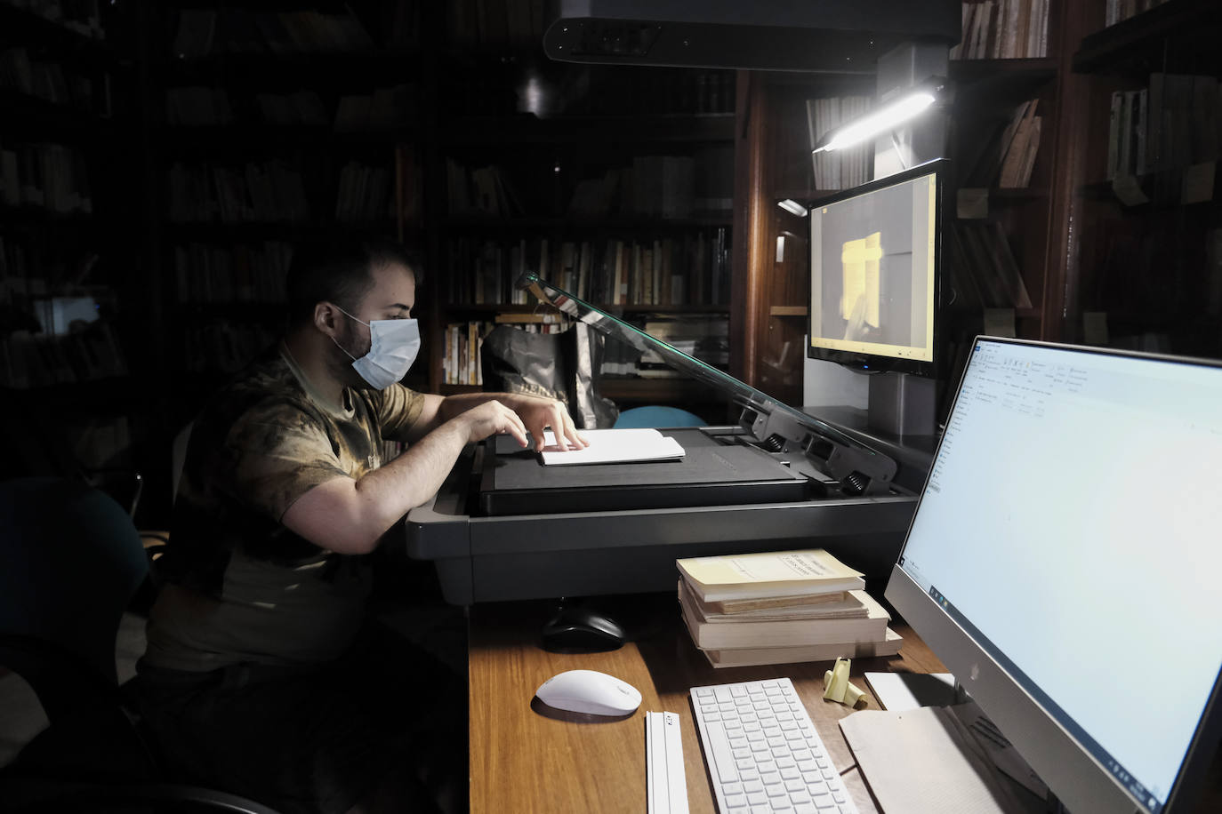 La Casa-Museo trabaja en la digitalización de su biblioteca. 