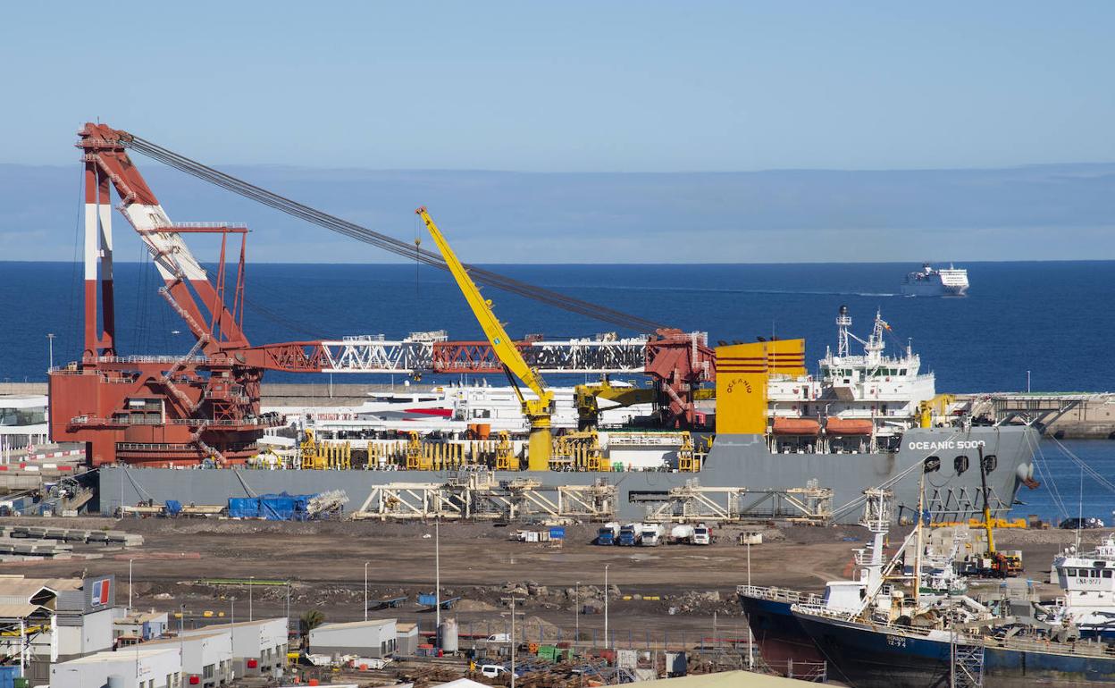El tráfico portuario de Las Palmas desciende un 6,92% en enero