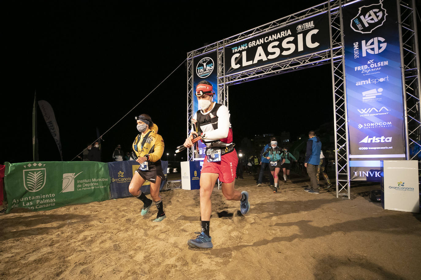 Imágenes de la salida de la Transgrancanaria. 