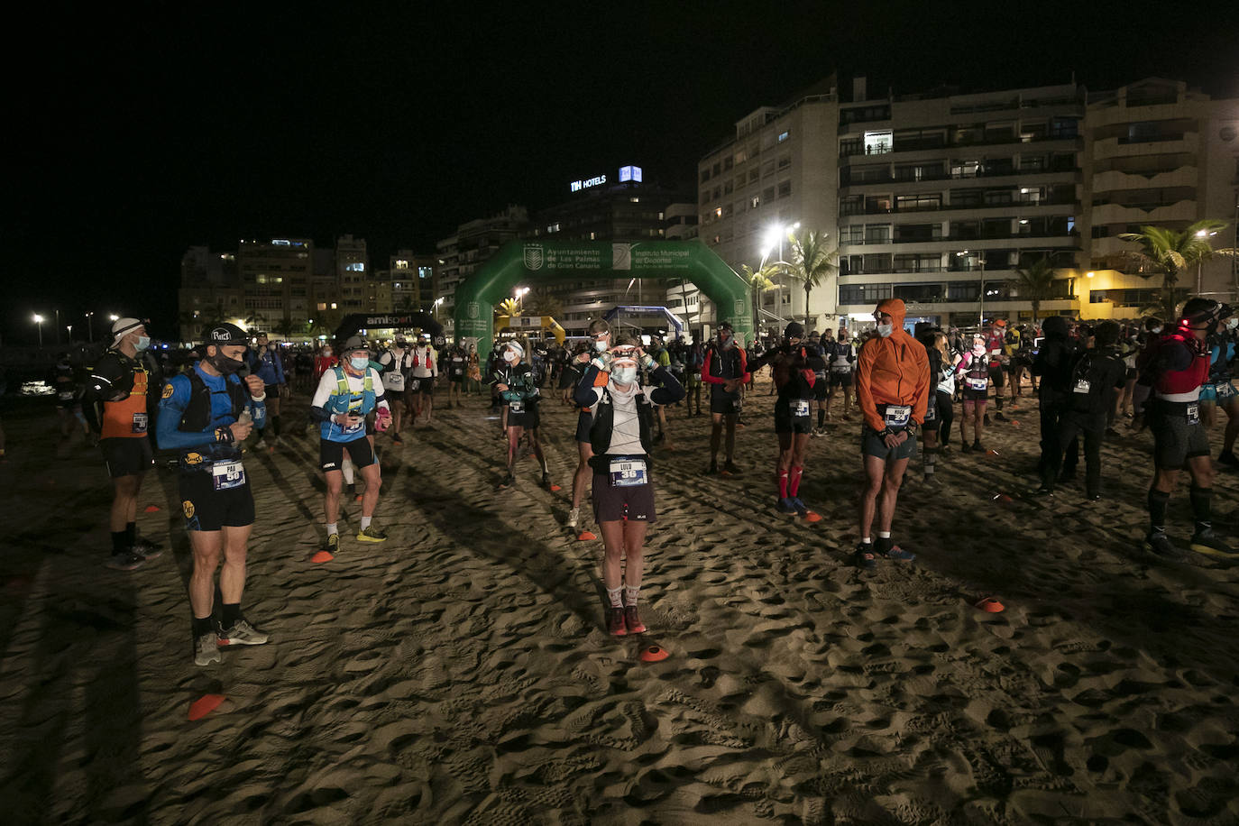 Imágenes de la salida de la Transgrancanaria. 