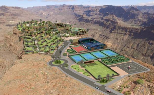 Recreación del futuro complejo Monteleón Canyon Spa Conference & Sport. 