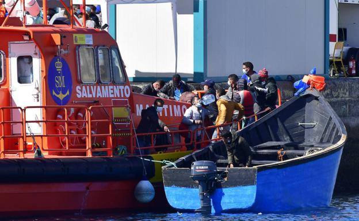 Imagen de archivo de una patera llegada a Gran Canaria.