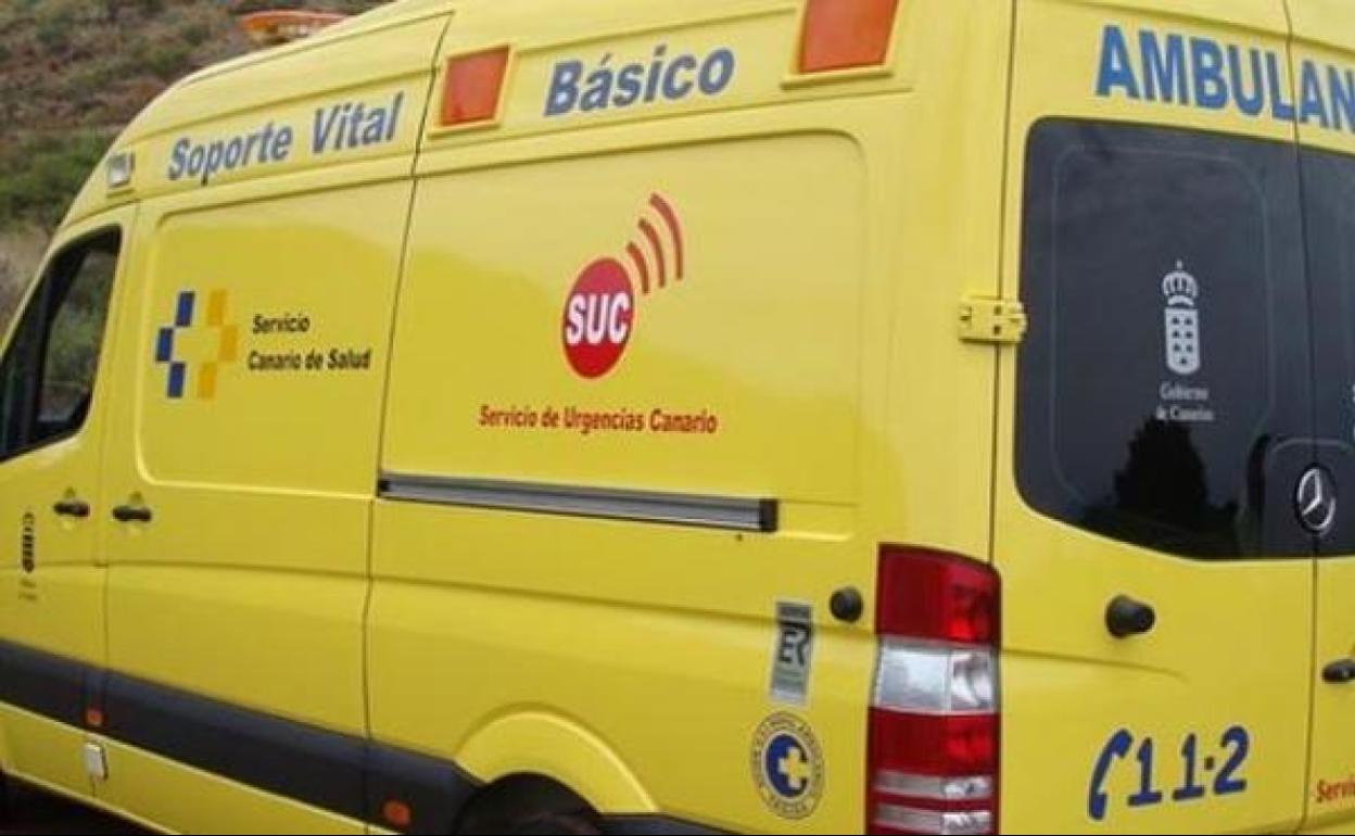 Un motorista herido al chocar con un turismo en Agüimes