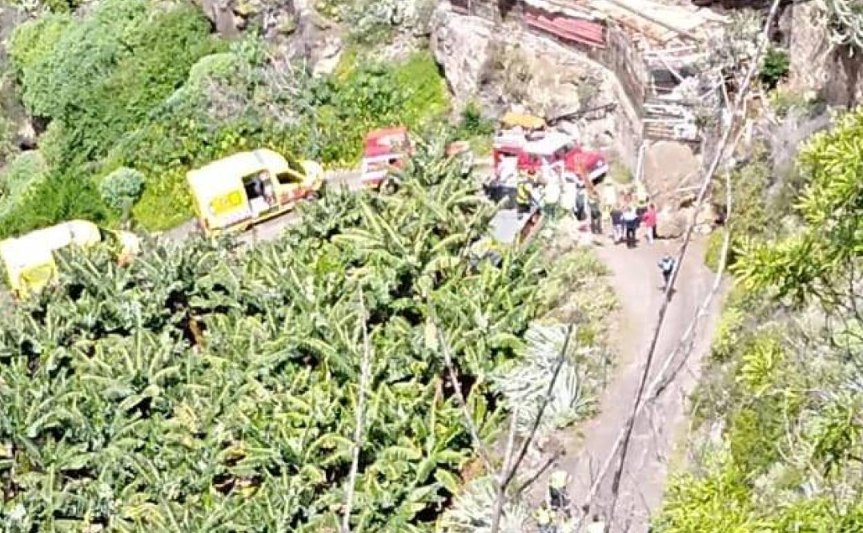 Imagen del lugar del accidente 