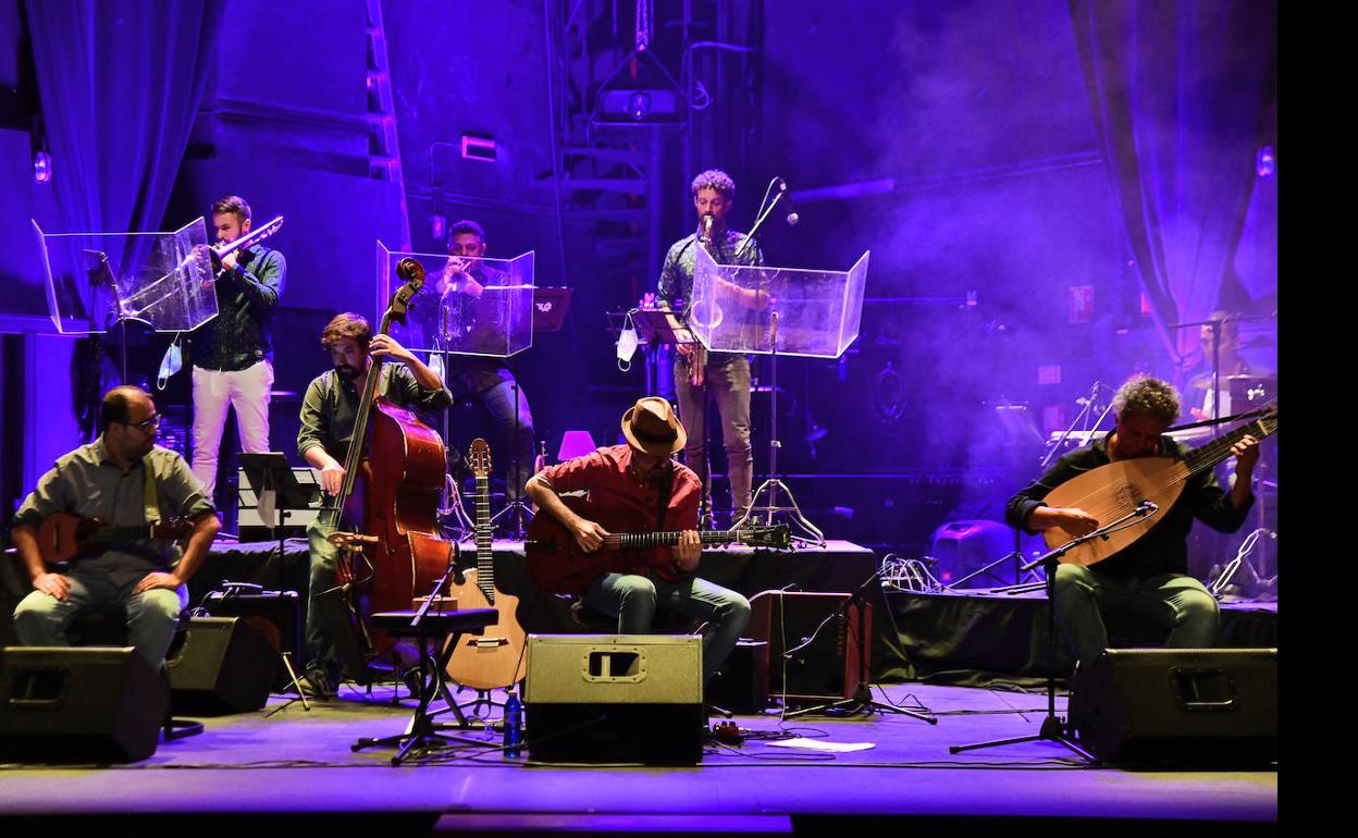 Un momento del histórico concierto 'Islazz', celebrado en el teatro Guiniguada y que fue el primero en toda España tras el confinamiento decretado por el Estado de Alarma.