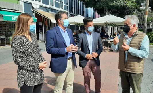 Bárbara Cabrera, Francis Candil, David Suárez y Francisco Pérez. 