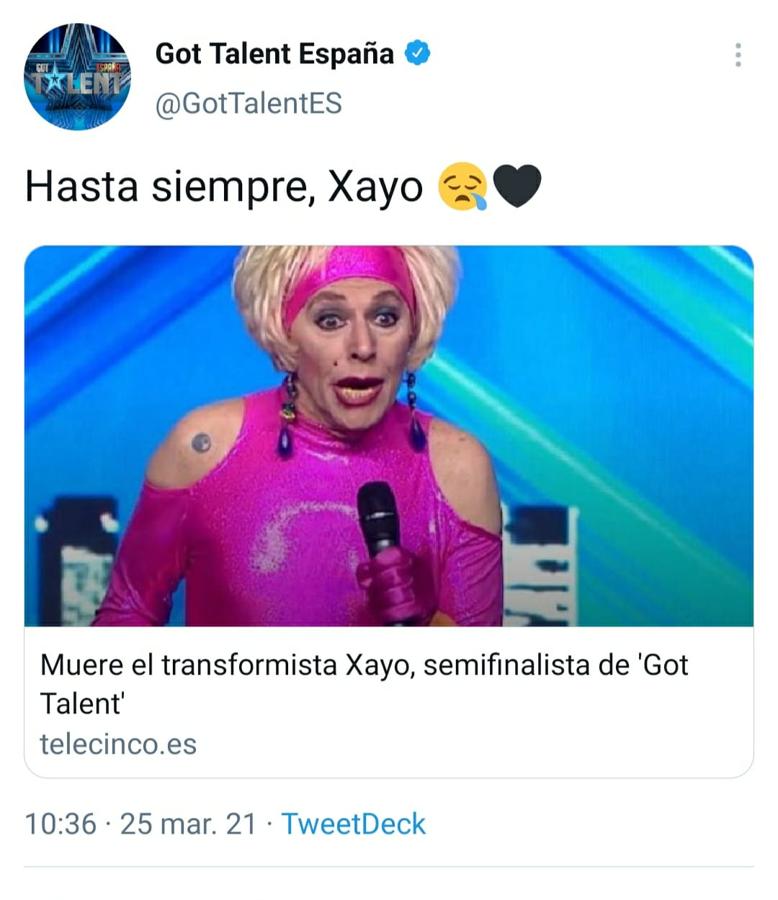 Fotos: Las redes, de luto por la muerte de Xayo