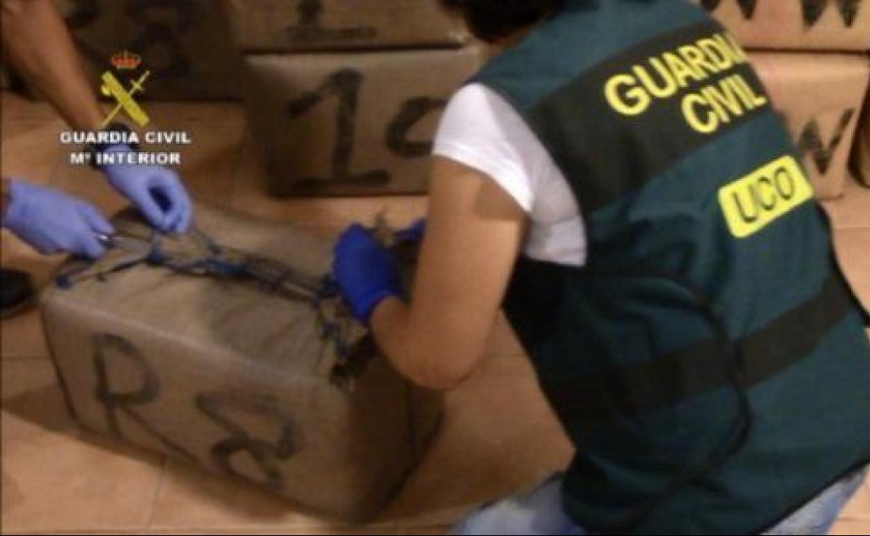 Droga interceptada en 2014. 