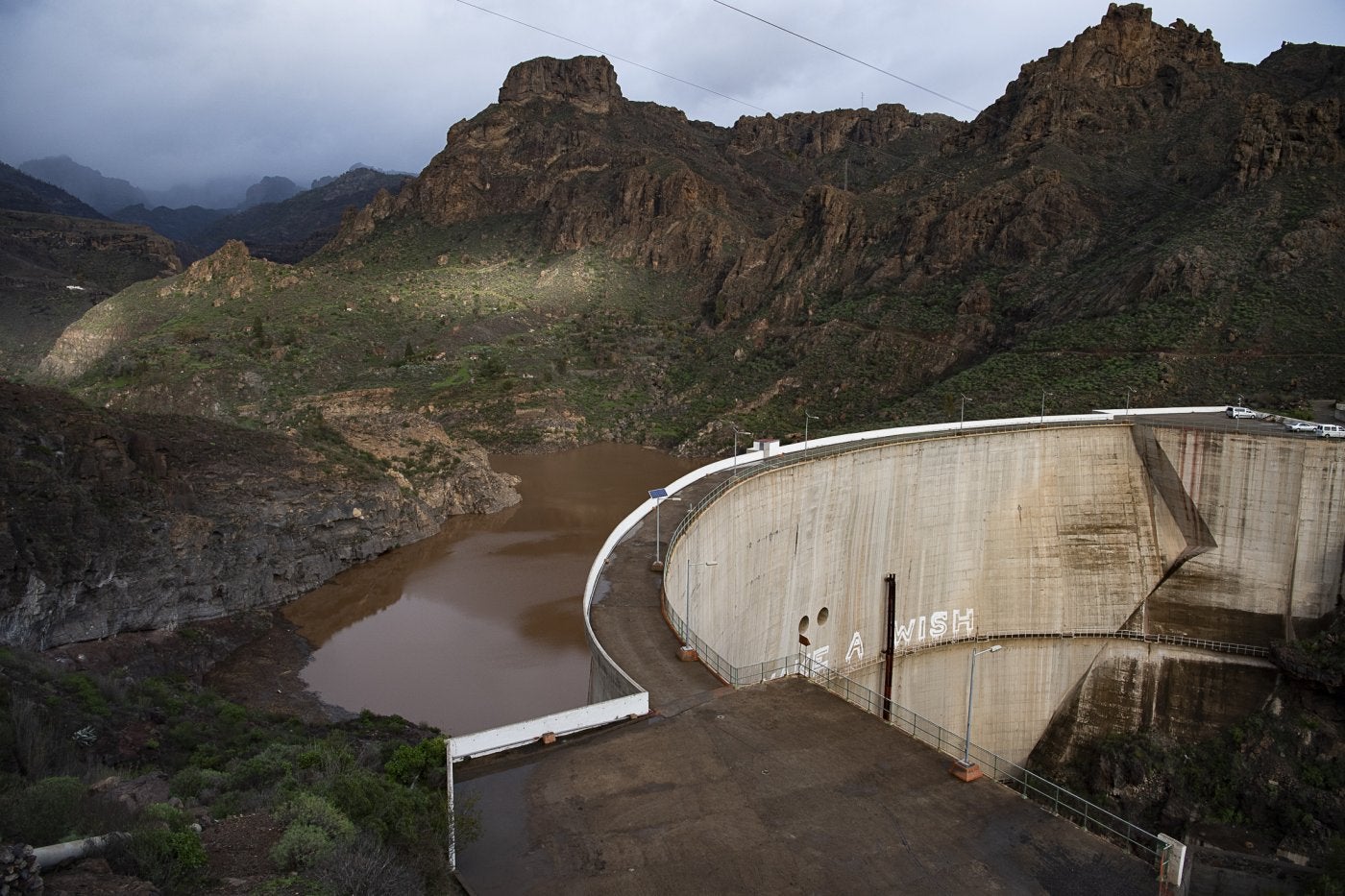 Imagen de la presa de Soria, en la isla de Gran Canaria. 