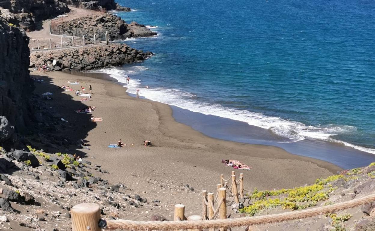 Imagen de la cala de San Agustín del municipio de Ingenio, en Gran Canaria. 