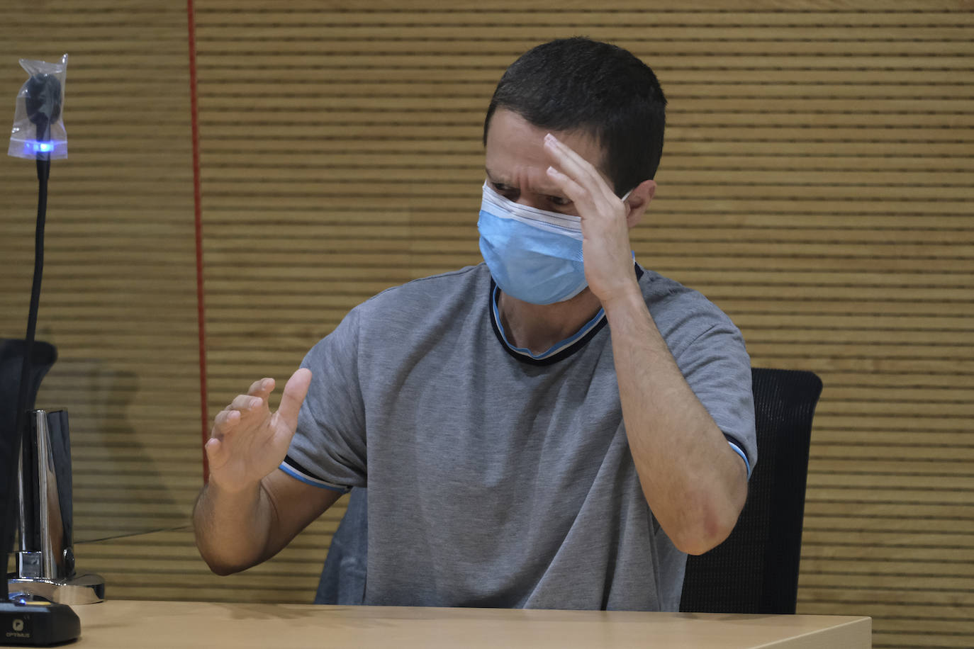 El acusado, Marcos José Hernández Sánchez. 