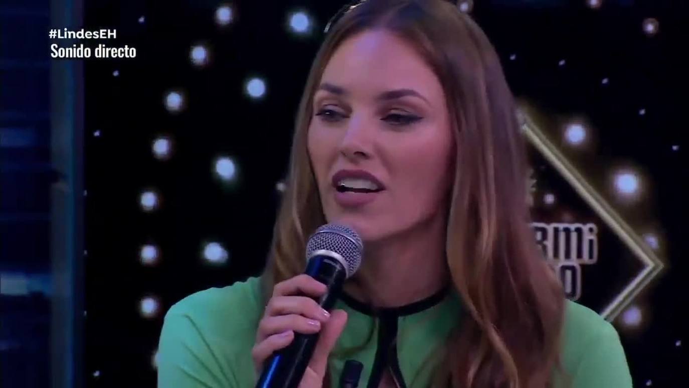 Helen Lindes, en el programa de El Hormiguero