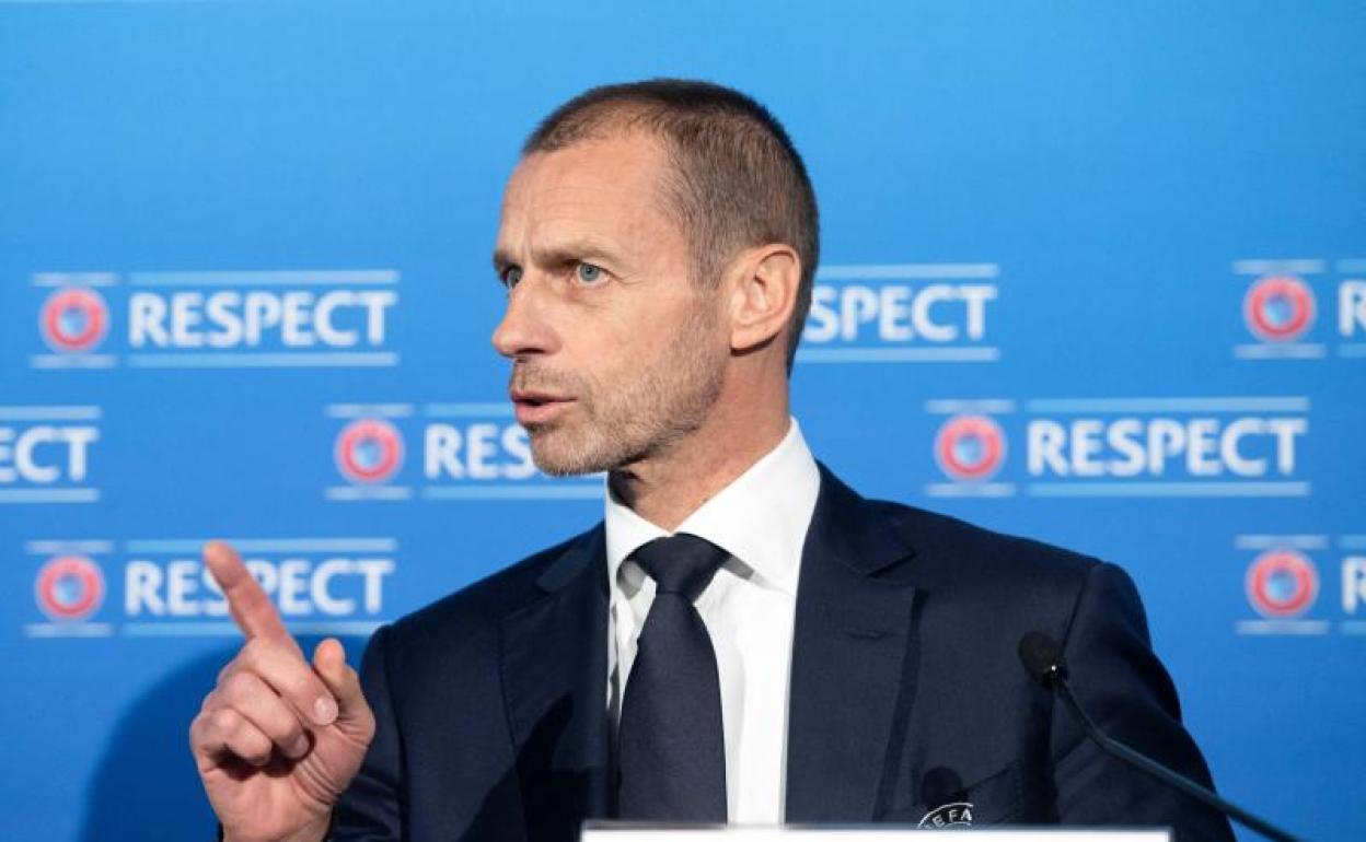 El presidente de UEFA, Aleksander Ceferin.