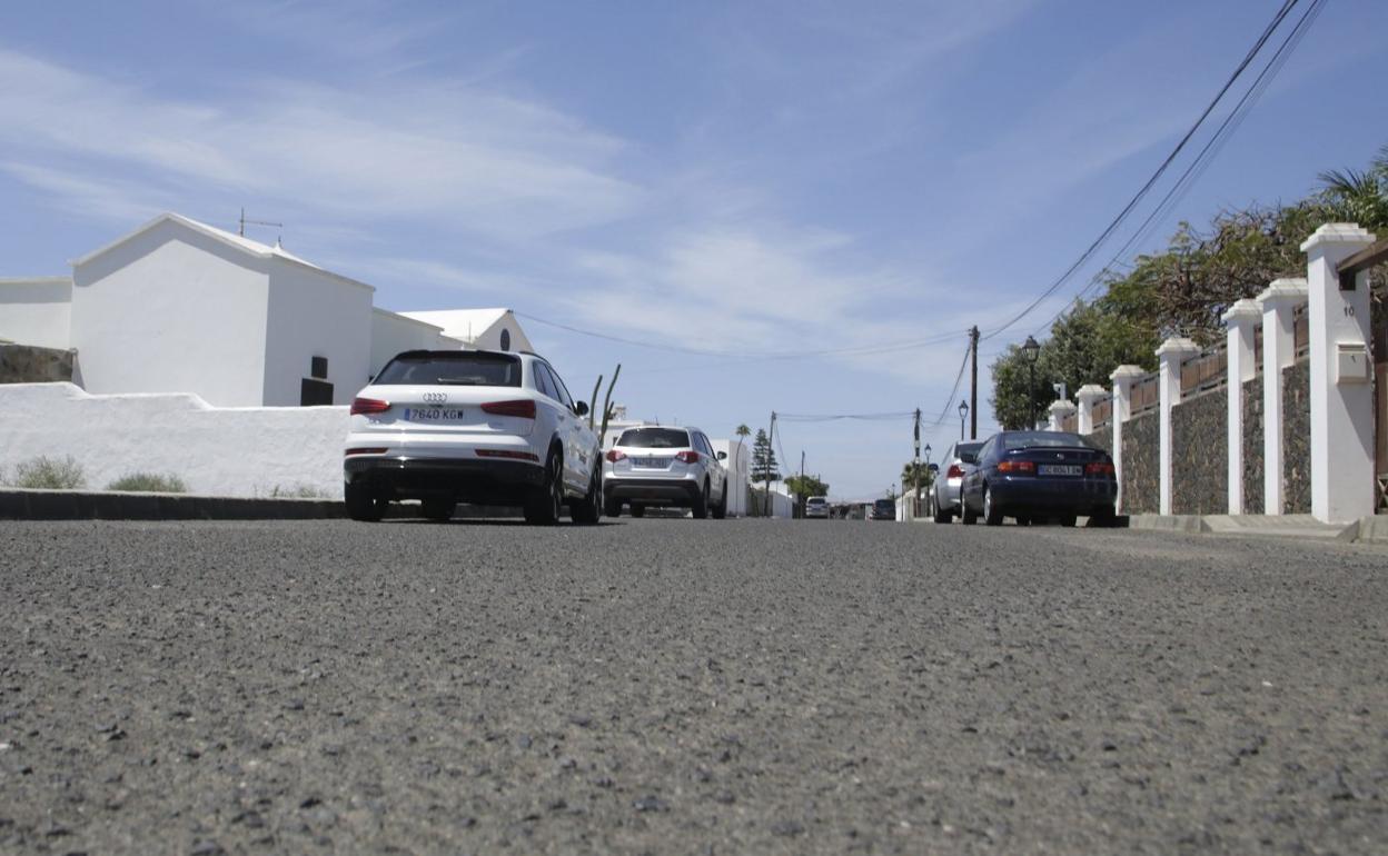 Calle de Tahíche a mejorar. 
