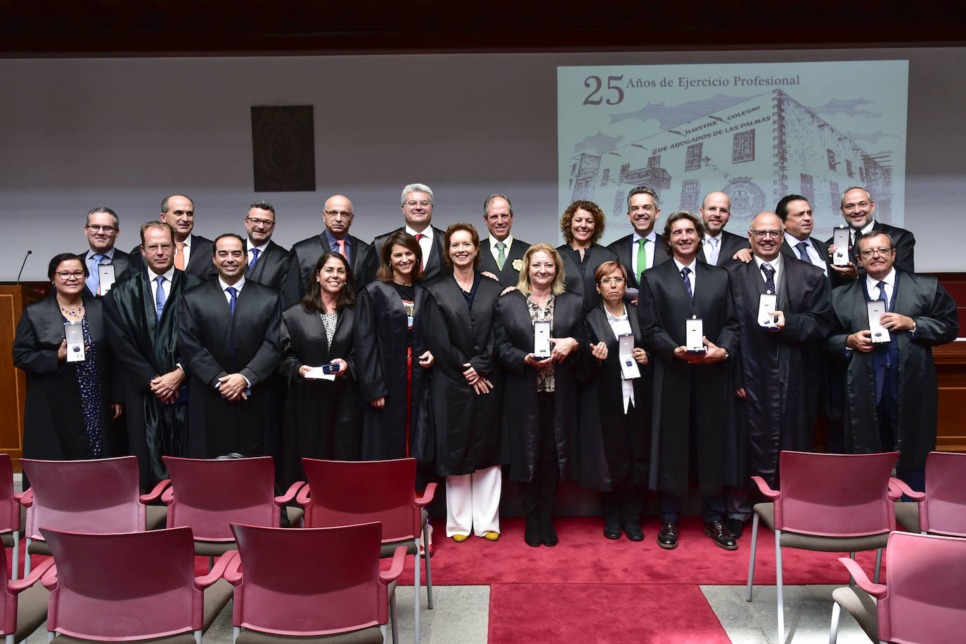 Imagen de abogados en un acto del Colegio. 