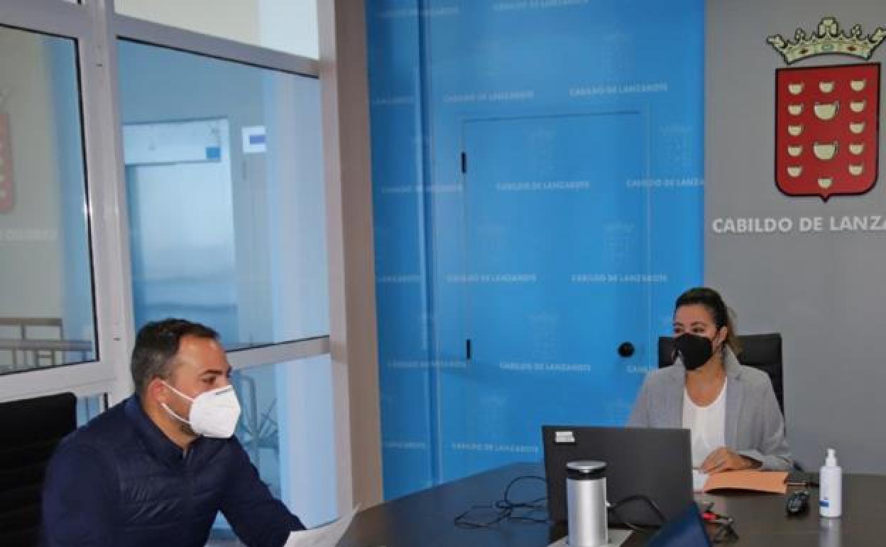 Acitividad en el Cabildo. 