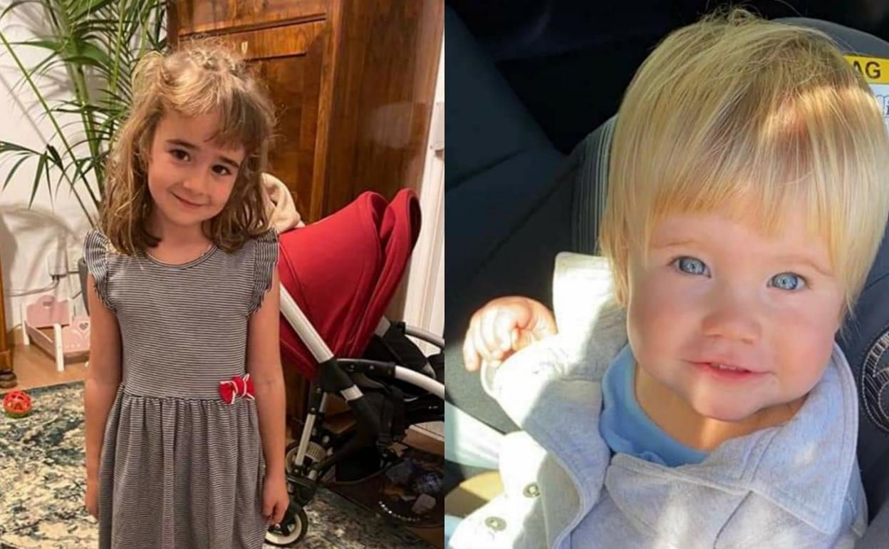 Fotos de las niñas Anna y Olivia difundidas por su familia. 