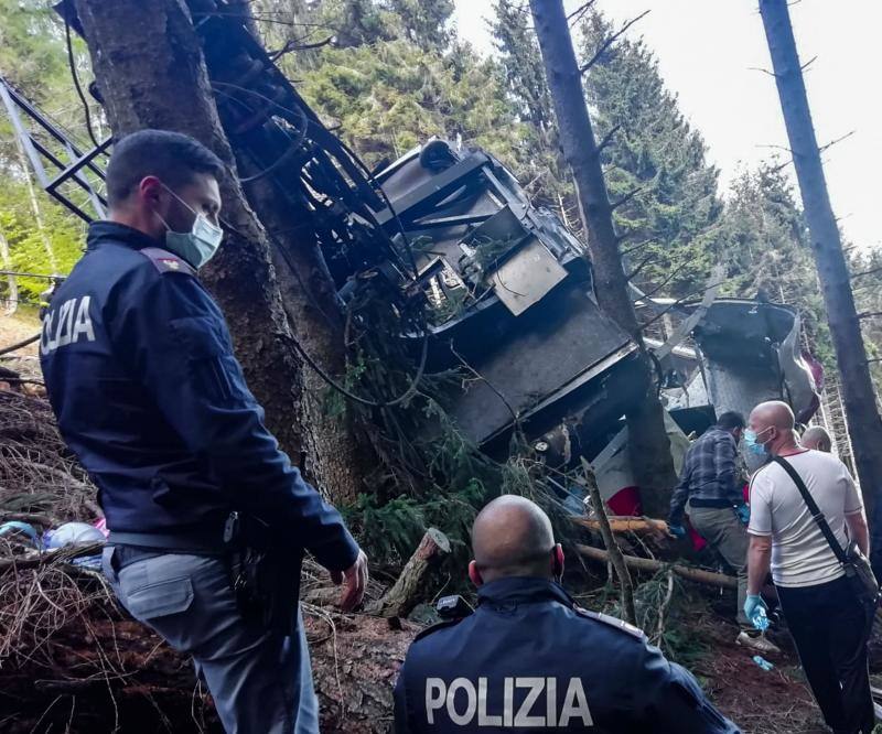 Fotos: El accidente del teeférico de Mottarone, en imágenes