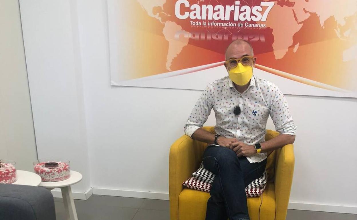 Kiko Barroso en la redacción de CANARIAS7. 
