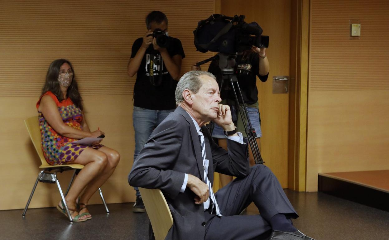 El exinterventor Carlos Sáenz Melero, en el juicio de julio de 2020 por el caso Montecarlo. 