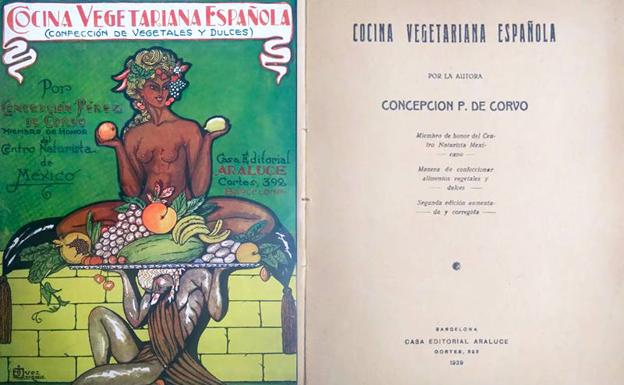 Segunda edición de 'Cocina vegetariana española', 1929.