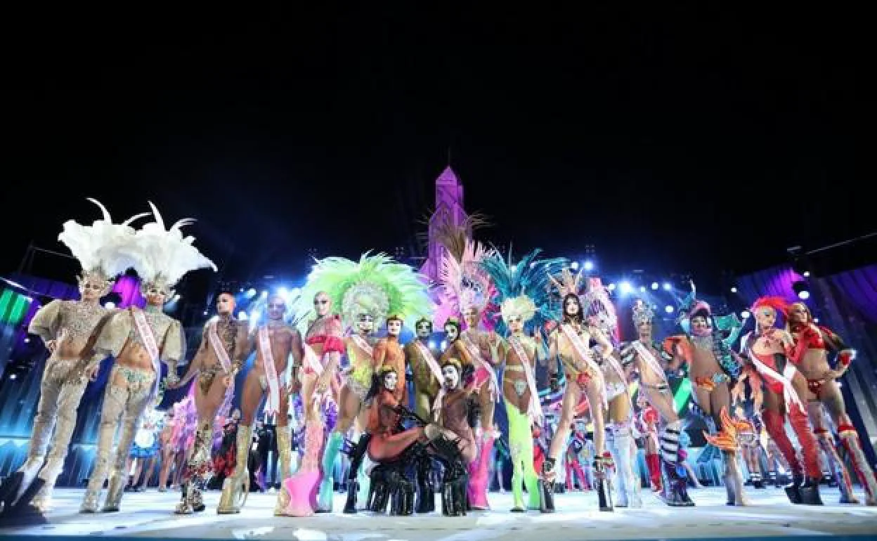 Gala drag del carnaval internacional de Maspalomas 2020. 