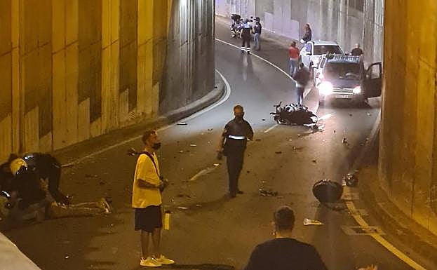 Arrolla en dirección contraria a un motorista en Bravo Murillo y se da a la fuga