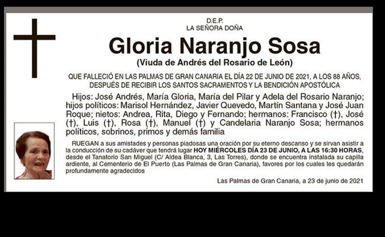 Gloria Naranjo Sosa