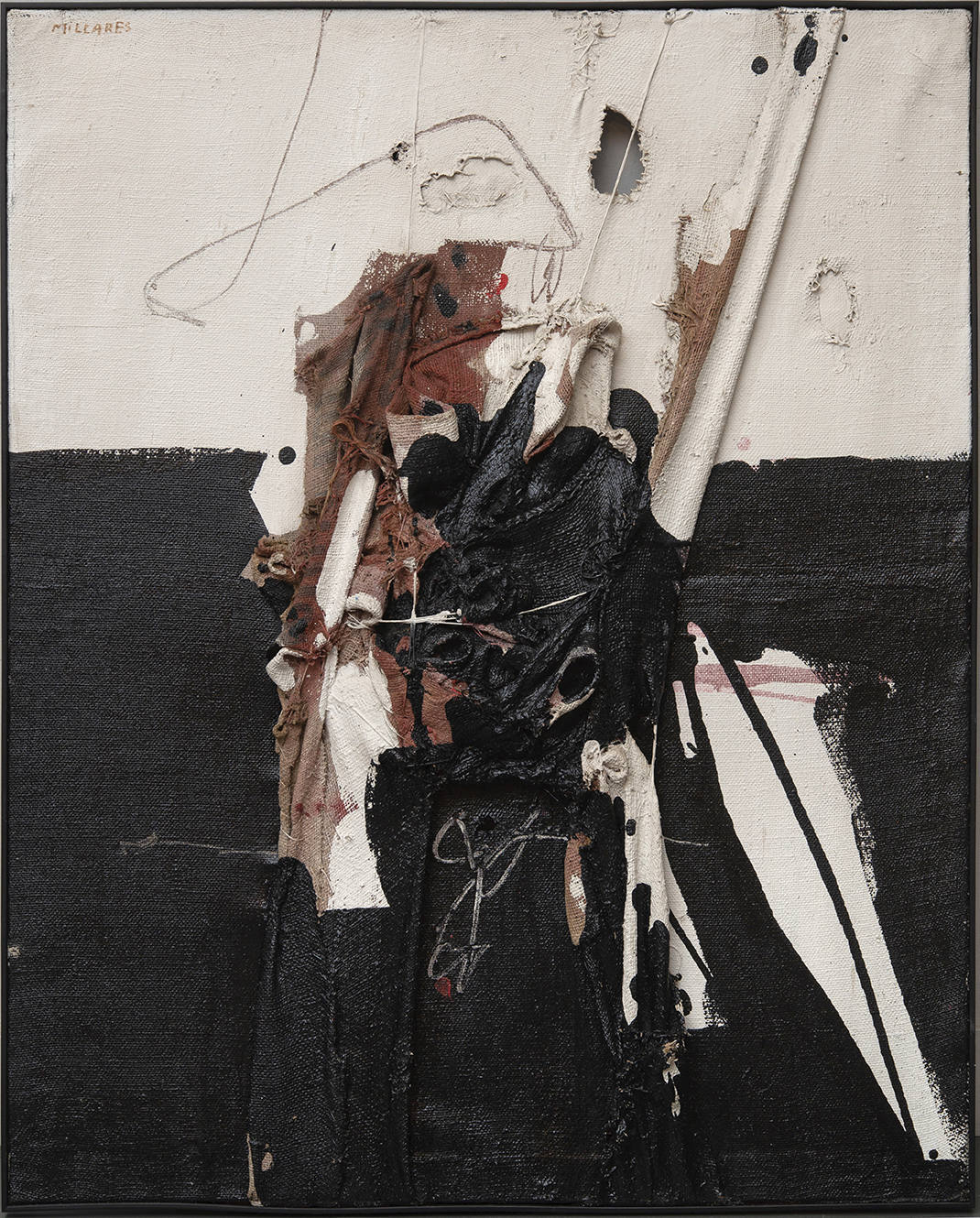 'Homúnculo', de Manolo Millares. 